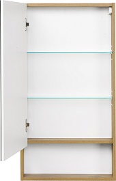 Акватон Зеркальный шкаф Сканди 45 дуб рустикальный, белый – фотография-2